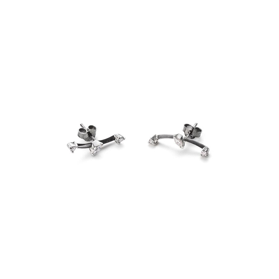 Black gold 'Lance' earrings BALANCE | OR LANCIA CORAU9N CT. 0,30